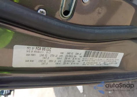 2017 Dodge Journey Crossroad Plus z USA, uszkodzony, nr VIN 3C4PDCGB0HT684980